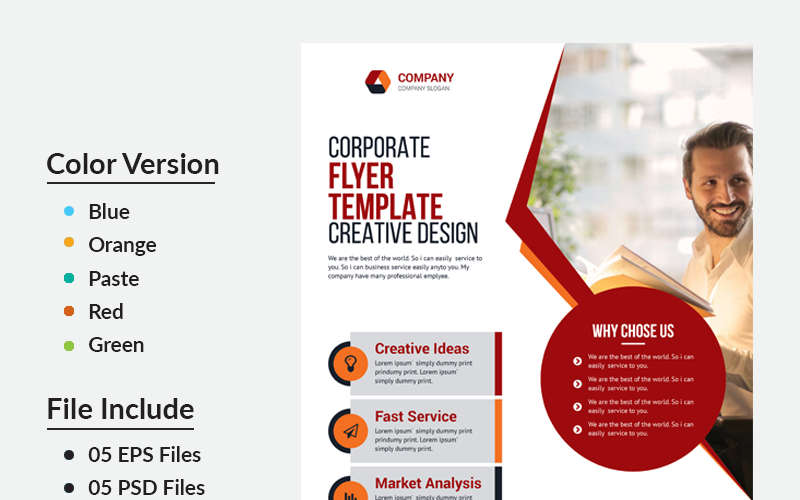 Download Фирменный стиль "Khaled Business Flyer - Corporate Identity Template" / Khaled Business Flyer - Corporate Identity Template - Фирменный стиль на тему графика psd flyer corporate liflet computer internet stationery poster id kit blue hi-quality official sample business logo professional modern art standard
