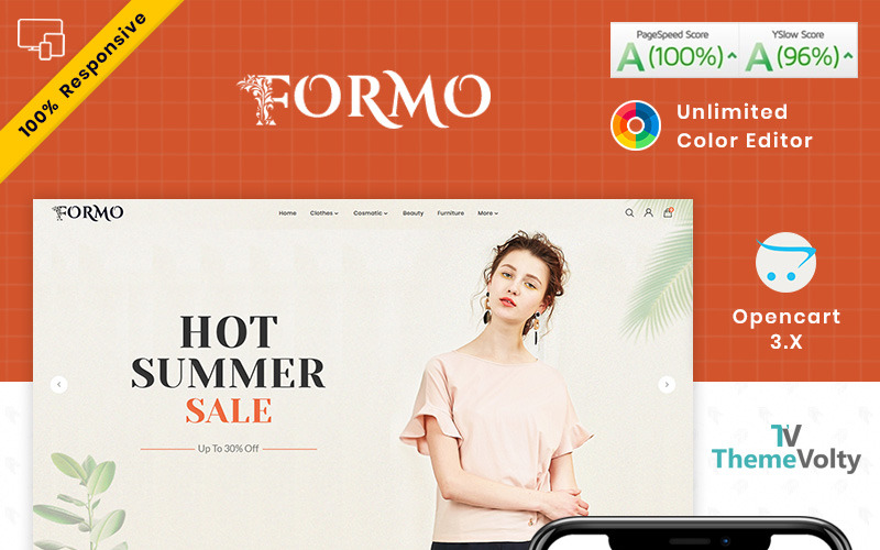 OpenCart шаблон Formo Fashion Store