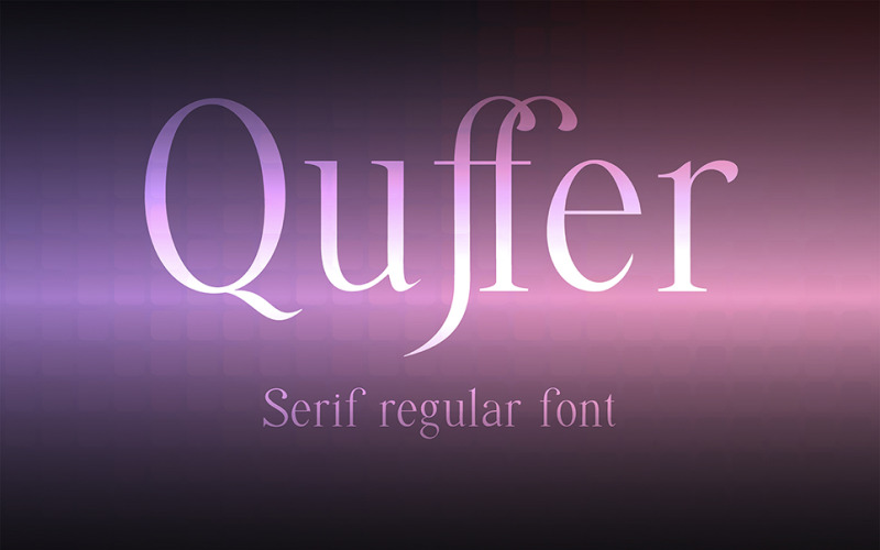 Download Шрифт "Quffer, Serif Regular Font" / Quffer, Serif Regular Font - Шрифт на тему графика font,fonts,serif,script,typeface,type,invitation,minimalistic,classic,regular,simple,serif font,quffer,tasipas,card,branding,logo,headline,banner,label