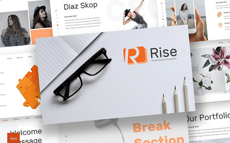 Rise PowerPoint-mall