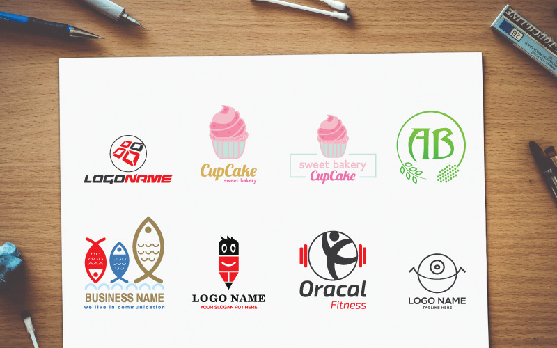 Download Шаблон логотипа "Best Nine Style Different Logo Template" / Best Nine Style Different Logo Template - Шаблон логотипа на тему графика art background banner collection design element graphic icon illustration instrument label pattern poster service set style logo template business company
