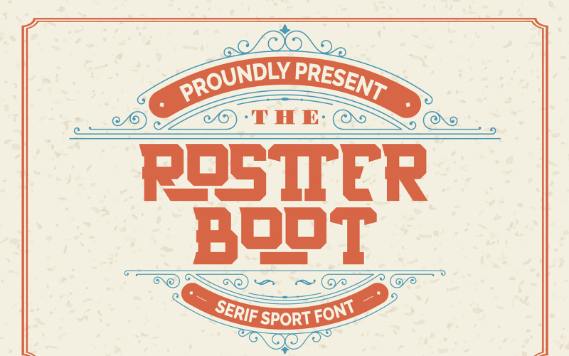 Ботинки Росттера | Спортивный шрифт с засечками