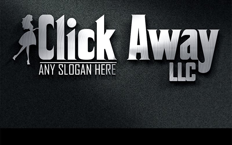 Clickaway - szablon logo ślubu