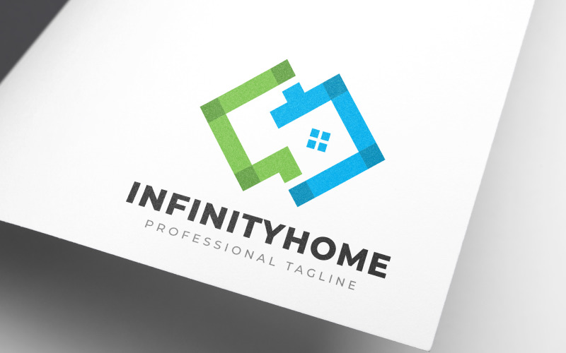 Download Шаблон логотипа "Creative Infinity Home Logo Template" / Creative Infinity Home Logo Template - Шаблон логотипа на тему графика duplex,apartment,architect,architecture,build,building,business,city,company,creative,home,hotel,house,infinity,living,property,resort,modern,real,estate