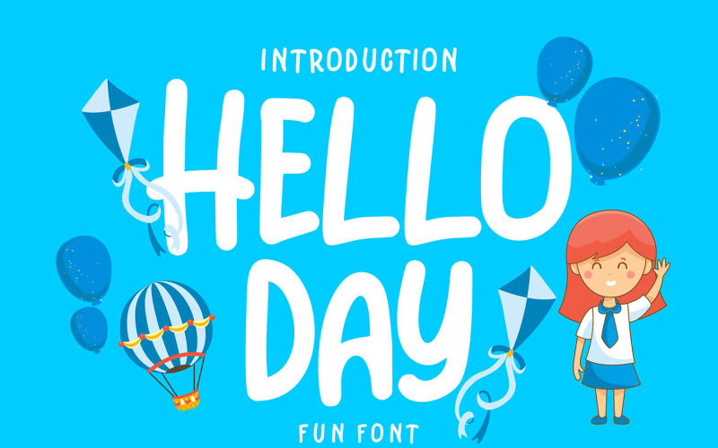Download Шрифт "Hello Day | Kids Fun Font" / Hello Day | Kids Fun Font - Шрифт на тему графика alphabet,type,fun,font,cartoon,abc,letter,typography,text,illustration,colorful,design,comic,collection,art,lettering,set,graphic,symbol,sign