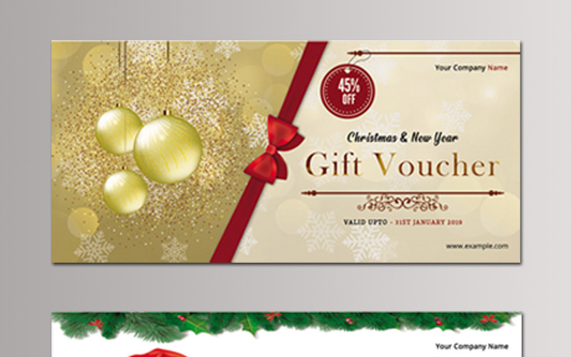 Download Фирменный стиль "Sistec Christmas Gift Voucher - Corporate Identity Template" / Sistec Christmas Gift Voucher - Corporate Identity Template - Фирменный стиль на тему графика gift voucher christmas holiday stationery template printable discount offier photoshop editable design