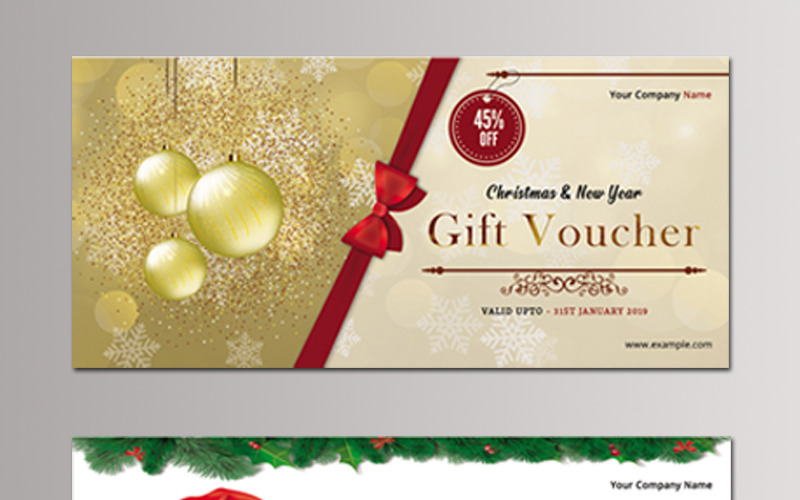 Sistec Christmas Gift Voucher - Huisstijl sjabloon