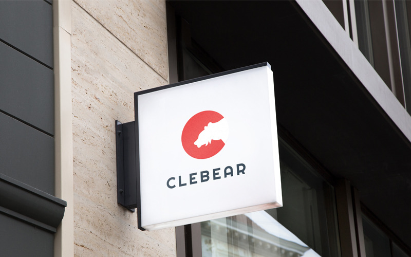 Clebear - шаблон логотипа компании