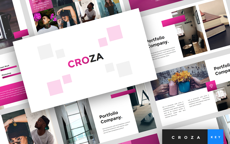 Croza - Kreativ presentation - Keynote-mall