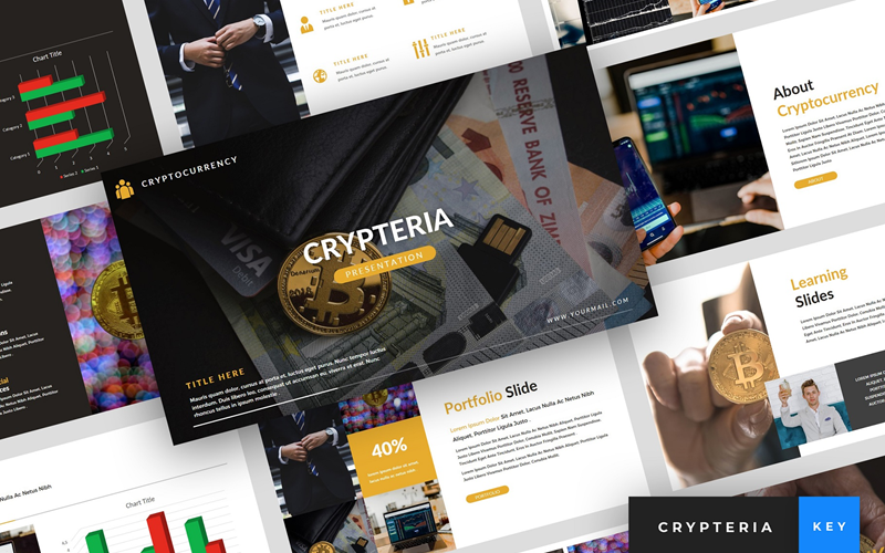 Crypteria - Cryptocurrency Presentation - Keynote-Vorlage