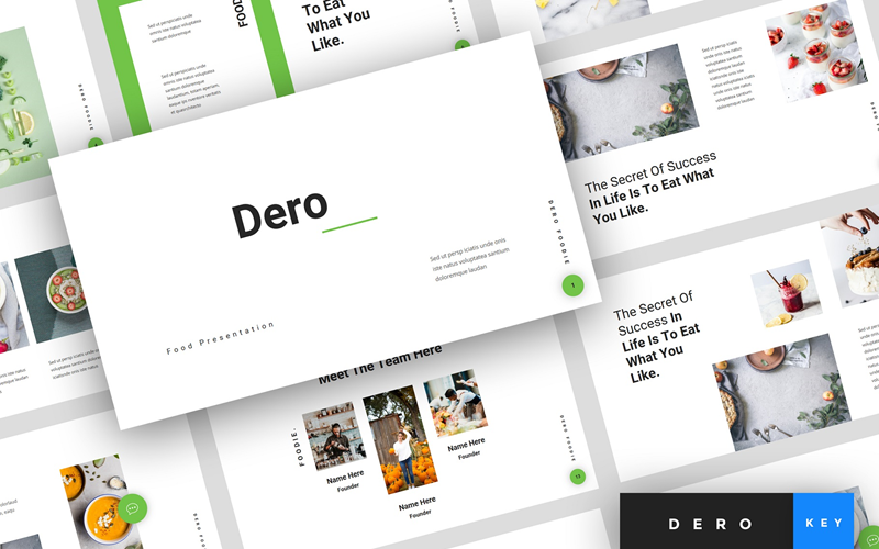 Dero - Presentazione del cibo - Modello di keynote