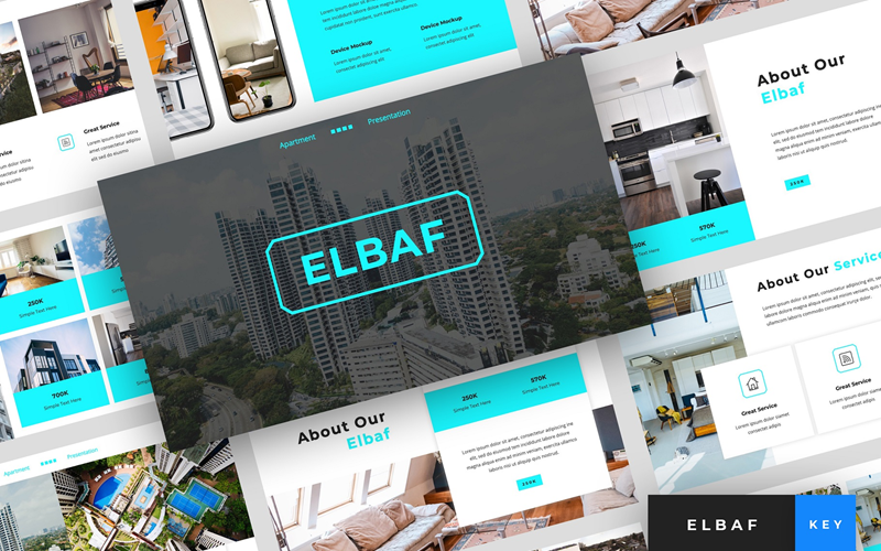 Elbaf - Prezentacja mieszkania - Szablon Keynote
