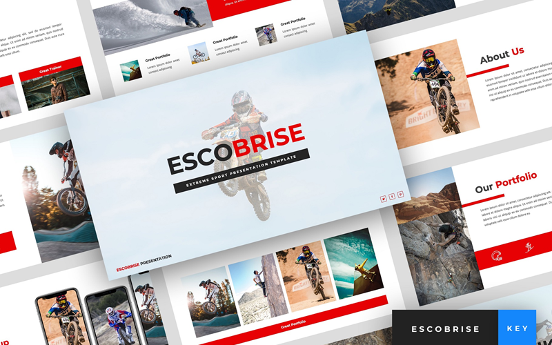 Escobrise - Презентація екстремальних видів спорту - основний шаблон