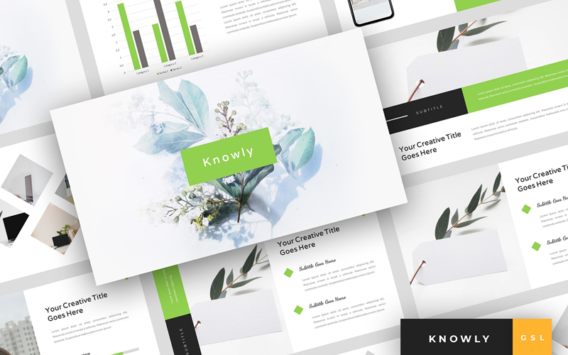 Knowly Clean Presentation Google Slides TemplateMonster