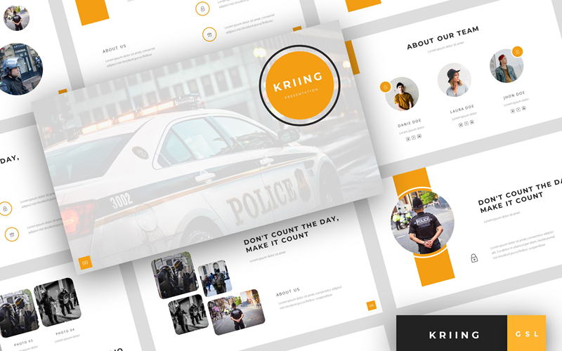 Kriing - Security Presentation Google Slides