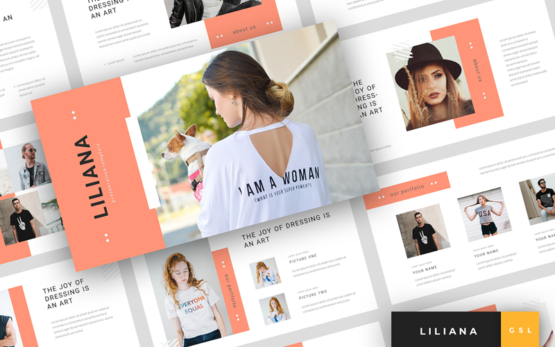 Liliana - Prezentacja stylu mody Google Slides