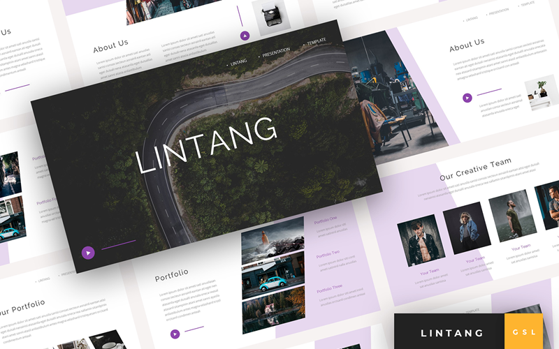 Lintang - Présentation créative Google Slides