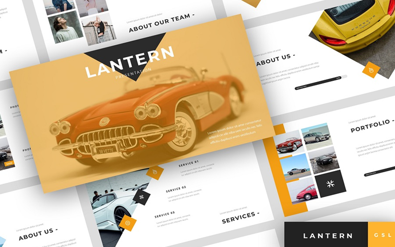 Lucerna - Prezentace prodejců automobilů Google Slides