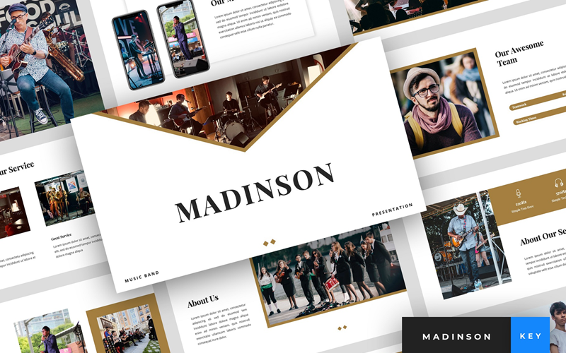 Madinson - Music Band Presentation - Keynote-Vorlage