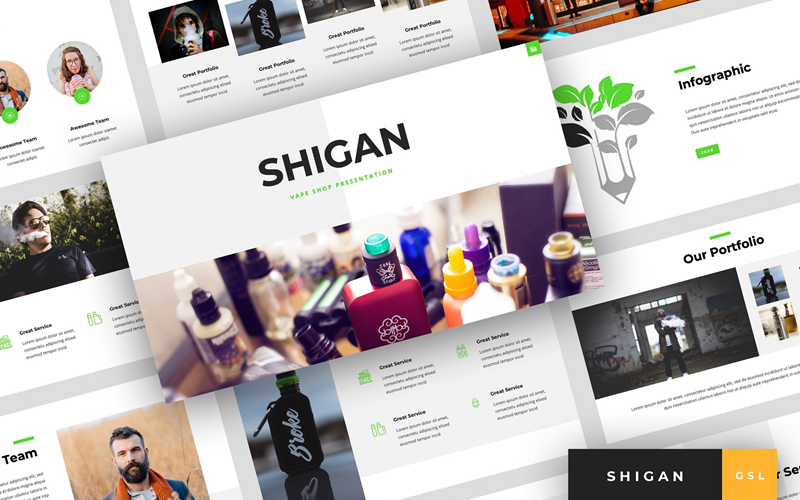 Шиган - Презентація магазину Vape Google Слайди