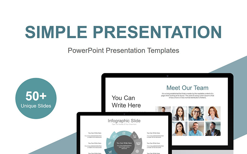 Simple Presentation PowerPoint template
