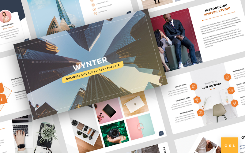 Wynter - бизнес-презентация Google Slides