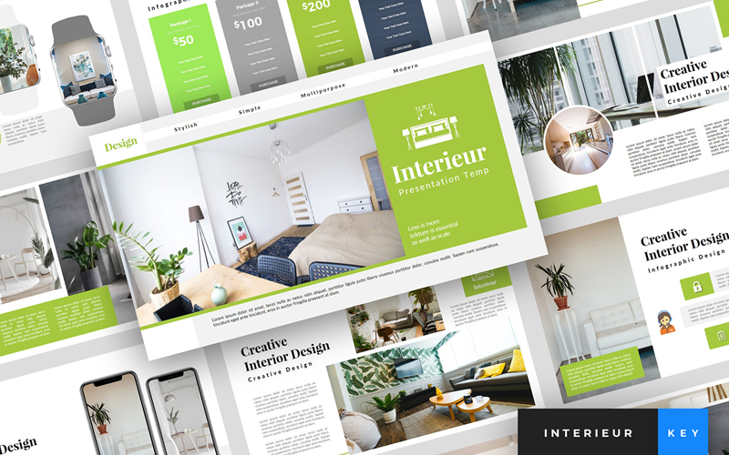 Interieur - Presentazione dell'interior design - Modello di keynote
