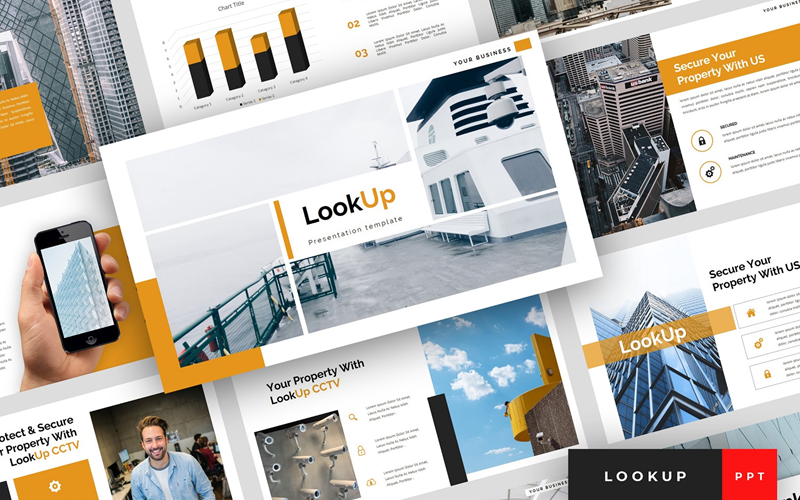 LookUp - CCTV Presentation PowerPoint Template