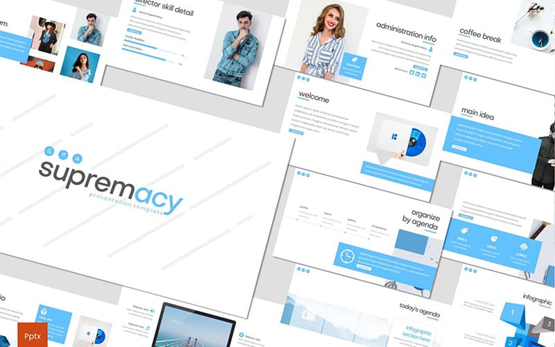 Шаблон Supermacy PowerPoint