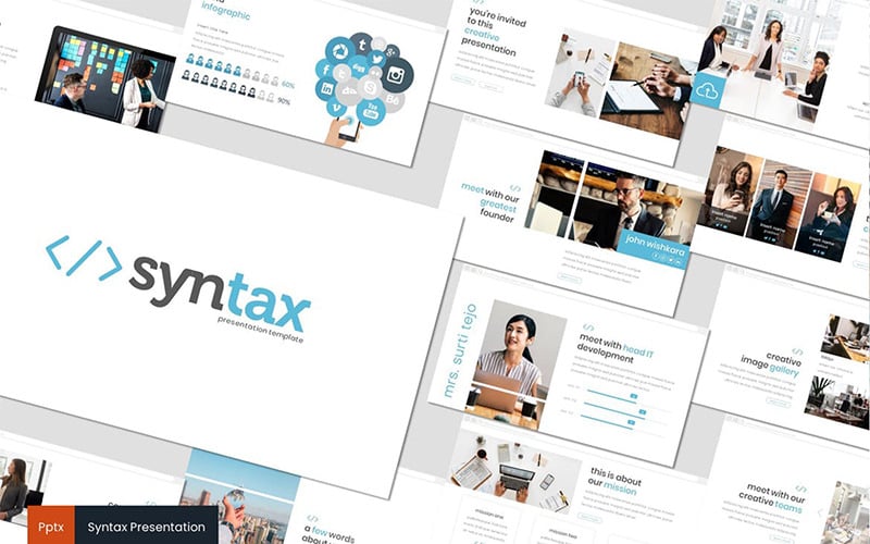 Syntax PowerPoint template