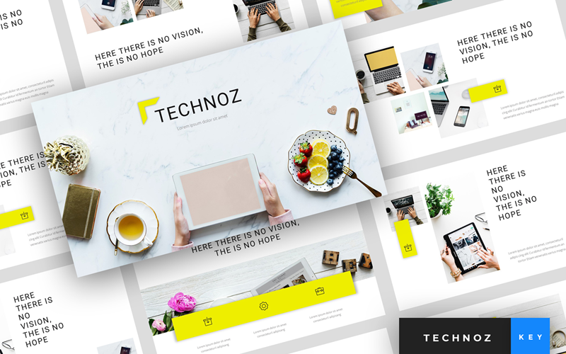 Technoz - Internetmarketingpresentatie - Keynote-sjabloon