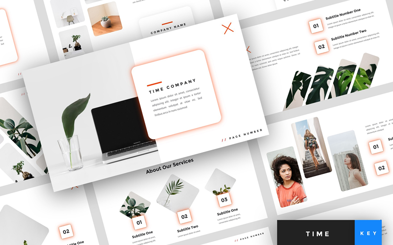 Tempo - Presentazione creativa - Modello di nota chiave