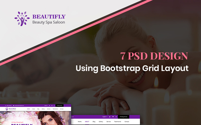 Beautifly - PSD шаблон Beauty Spa
