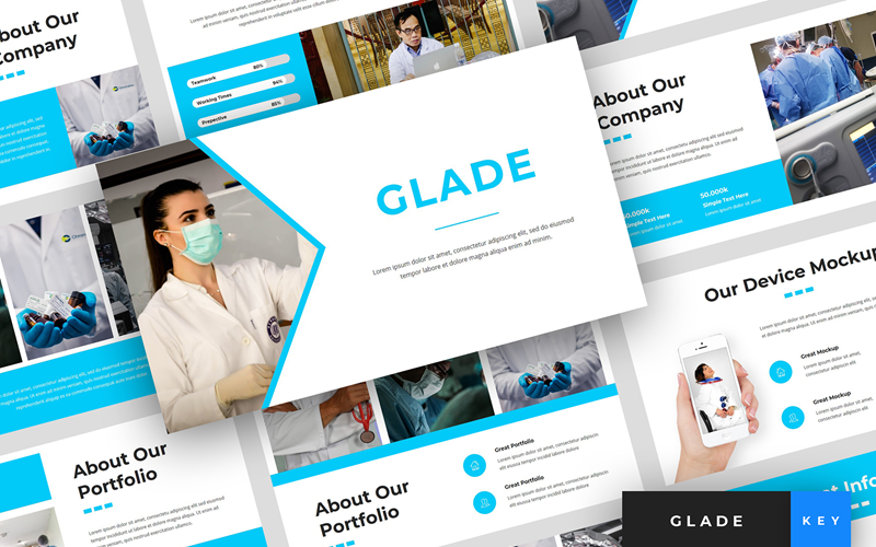 Glade - Медицинская презентация - Шаблон Keynote