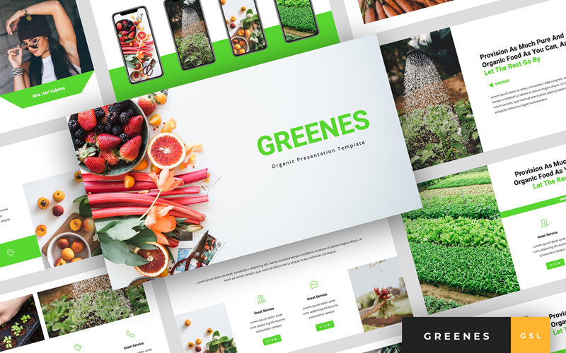 Greenes - Organisk presentation Google Slides