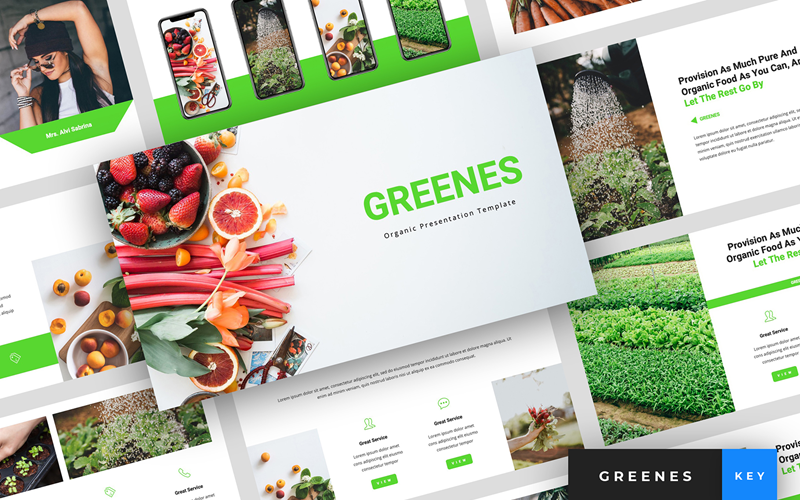 Greenes - Presentación orgánica - Plantilla Keynote
