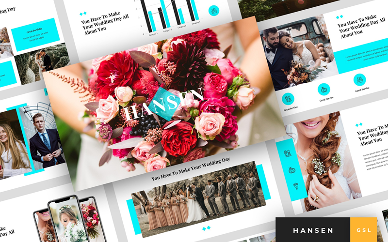 Hansen - Présentation de mariage Google Slides