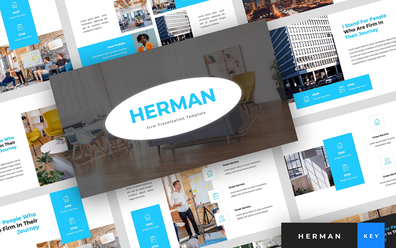 Herman - Bedrijfspresentatie - Keynote-sjabloon