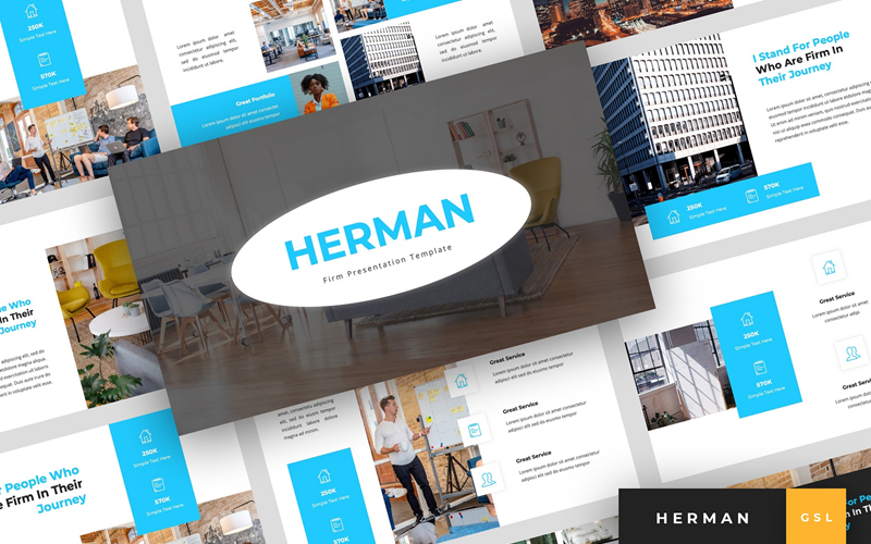 Herman-公司简报Google幻灯片