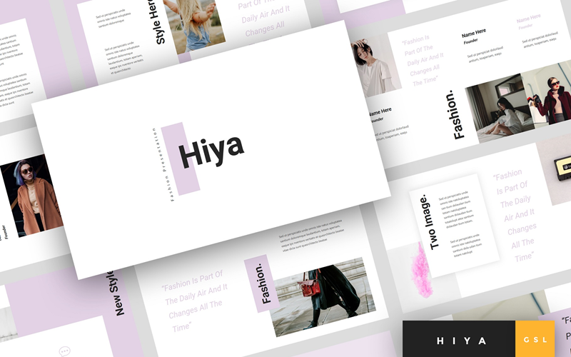 Hiya - Fashion Presentation Google Slides