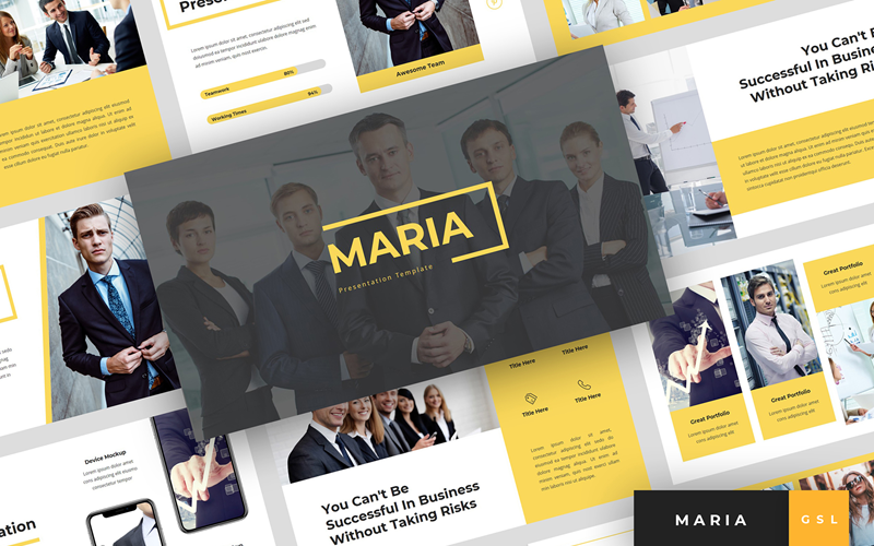 Maria - Pitch Deck & Business Prezentace Prezentace Google