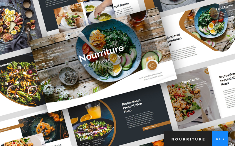 Nourriture - Presentatie van eten en drinken - Keynote-sjabloon