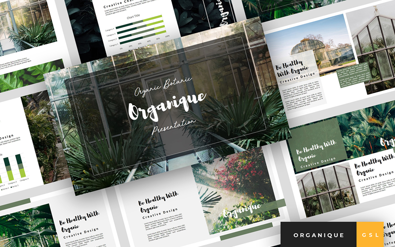 Organique - Botanische presentatie Google-dia's