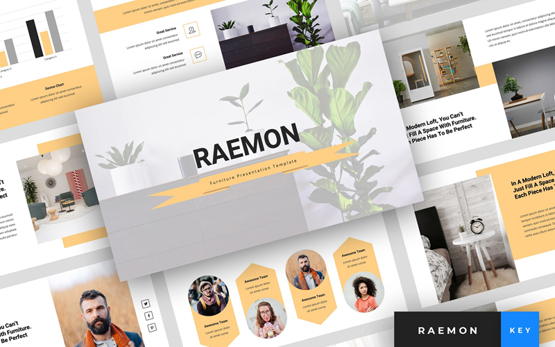 Raemon-家具展示-主题演讲模板
