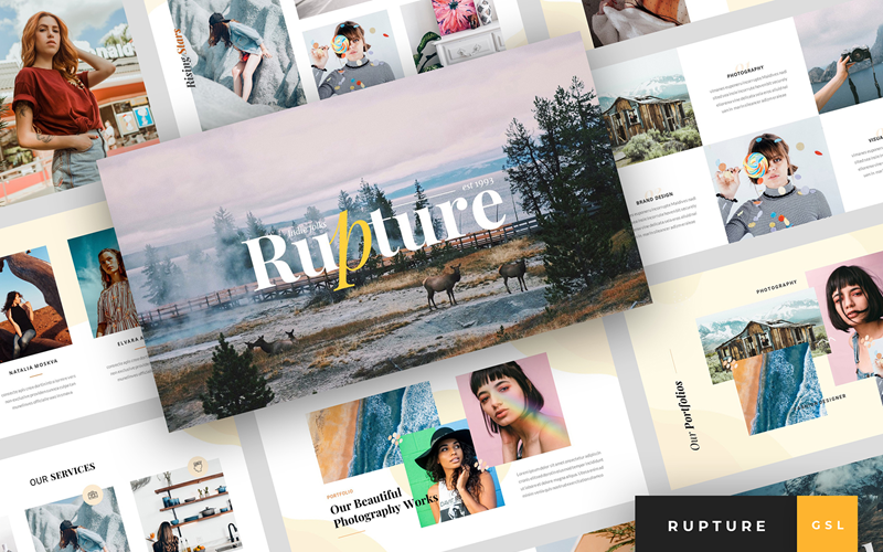 Rupture - Презентация креативного агентства Google Slides