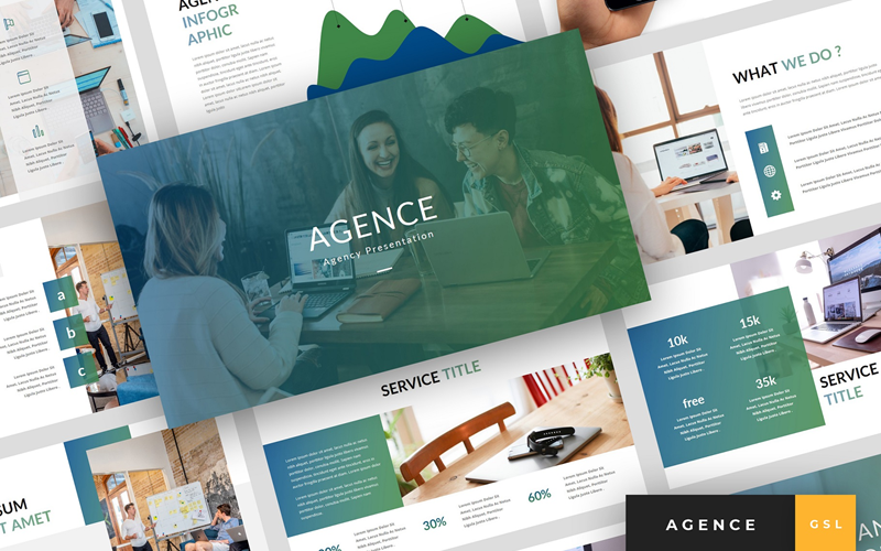Agence - Prezentace agentury Google Slides