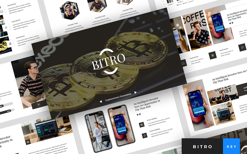 Bitro - Cryptocurrency-presentatie - Keynote-sjabloon