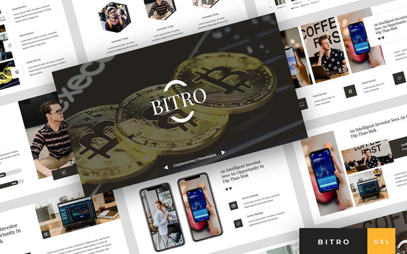 Bitro - Презентація криптовалют Google Slides