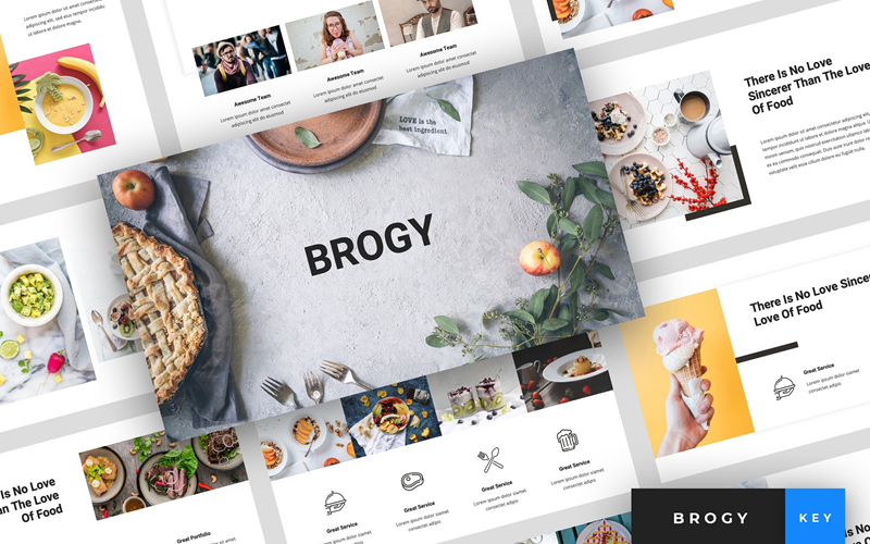 Brogy - Презентация продуктов питания и напитков - шаблон ключевой темы