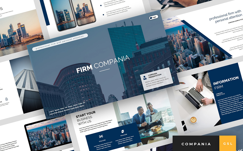 Compania - Prezentacja firmy Google Slides